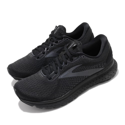 Женские шоссейные кроссовки Brooks Glycerin 18 Wide Black Grey с подушкой 1203171D-071