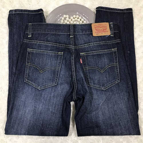 Levi's Boy's Size 16 Reg 508 Taper Leg 100% Cotton Blue Jeans GQ422