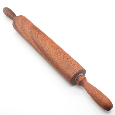 Classic Sapele Wood Rolling Pin With HandlesBaking Wooden Rolling Pin （17''L ...