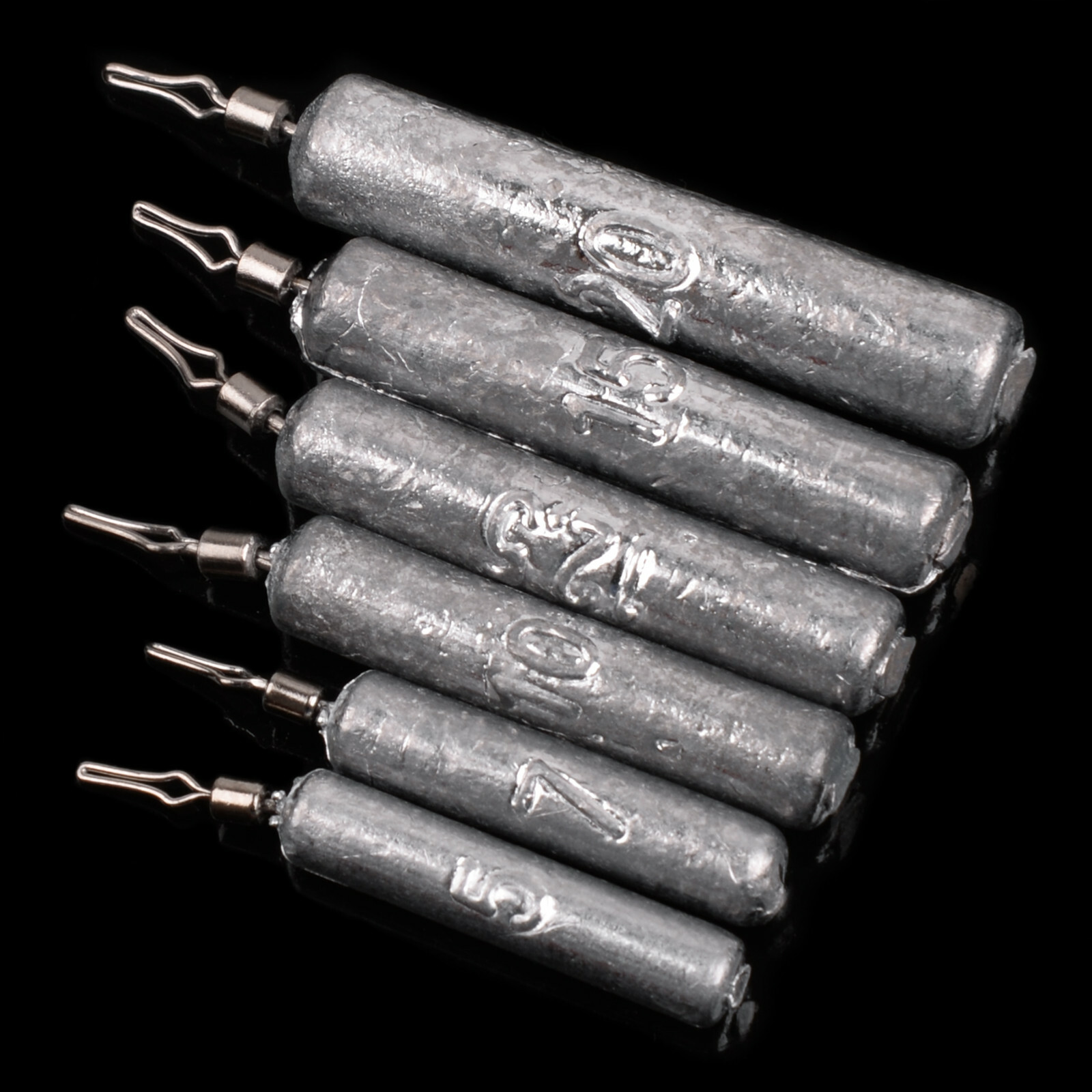 20pcs Drop Shot Weights Pencil Sinker Lead Fishing Sinkers