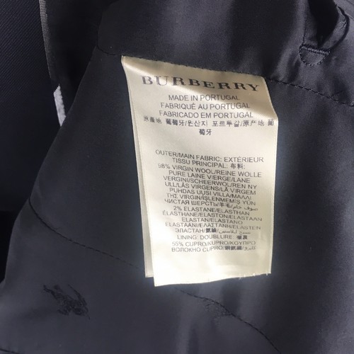 Burberry Blazer Size 2 Womens Black Single Button Classic