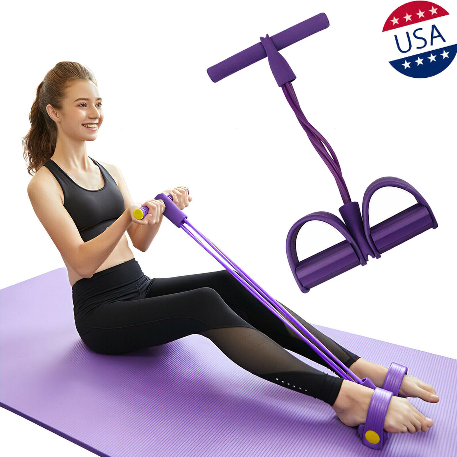 foot pedal pull rope resistance exercise