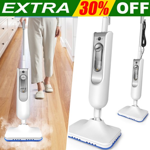 3000W Steam Mop Hard Wood Floor Cleaner 2 Speed with 2 Pcs Pads and Water Tank