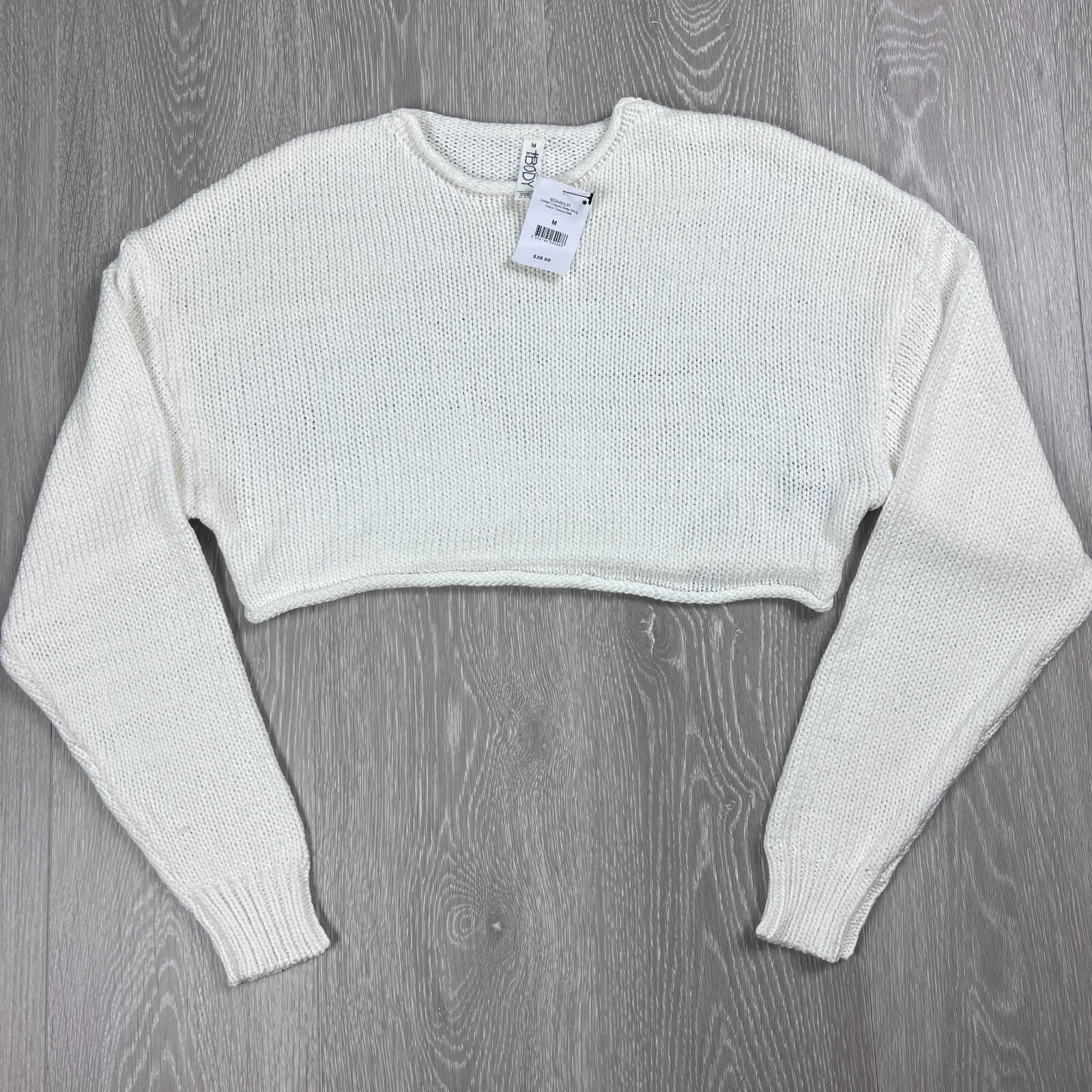 売れ筋商品|||ゲス ニット&セーター アウター レディース Women's Ruth Cotton Cropped Pointelle Sweater Cream White $_57.JPG?set_id=880000500F