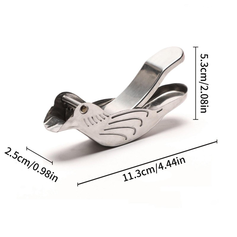 Vintage SQUEEZER Bird-Shaped Lemon Lime Citrus Juicer Squeezer Silver Plate