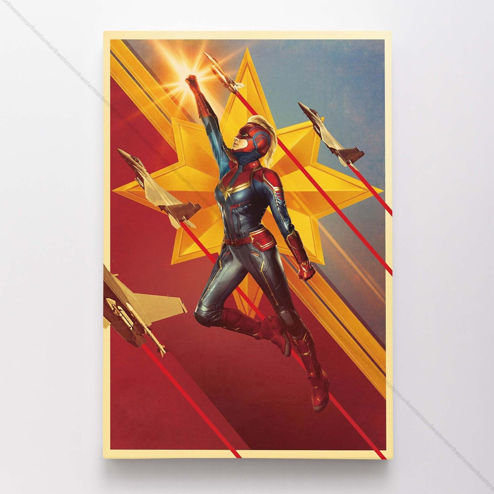 Captain Marvel Poster Canvas Avengers Movie Marvel Print #7488