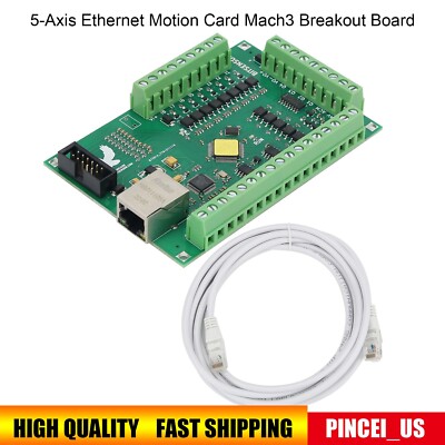 5-Axis Ethernet Motion Card Mach3 Breakout Board Industrial CNC Controller Board