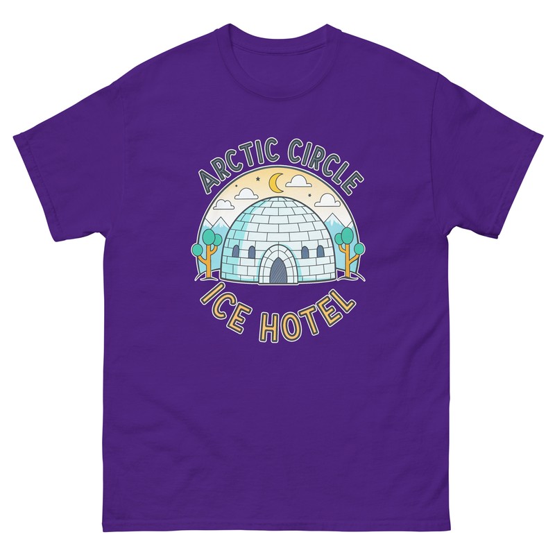 Arctic CIrcle Ice Hotel Attraction Landmark Travel T-Shirt