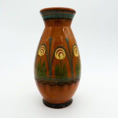 Vintage Art Pottery Unsigned Terra Cotta Vase  8