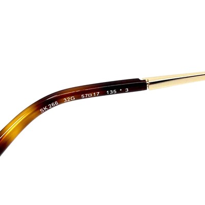 Pre-owned Swarovski Sunglasses Sk 266 32g Authentic In Brown