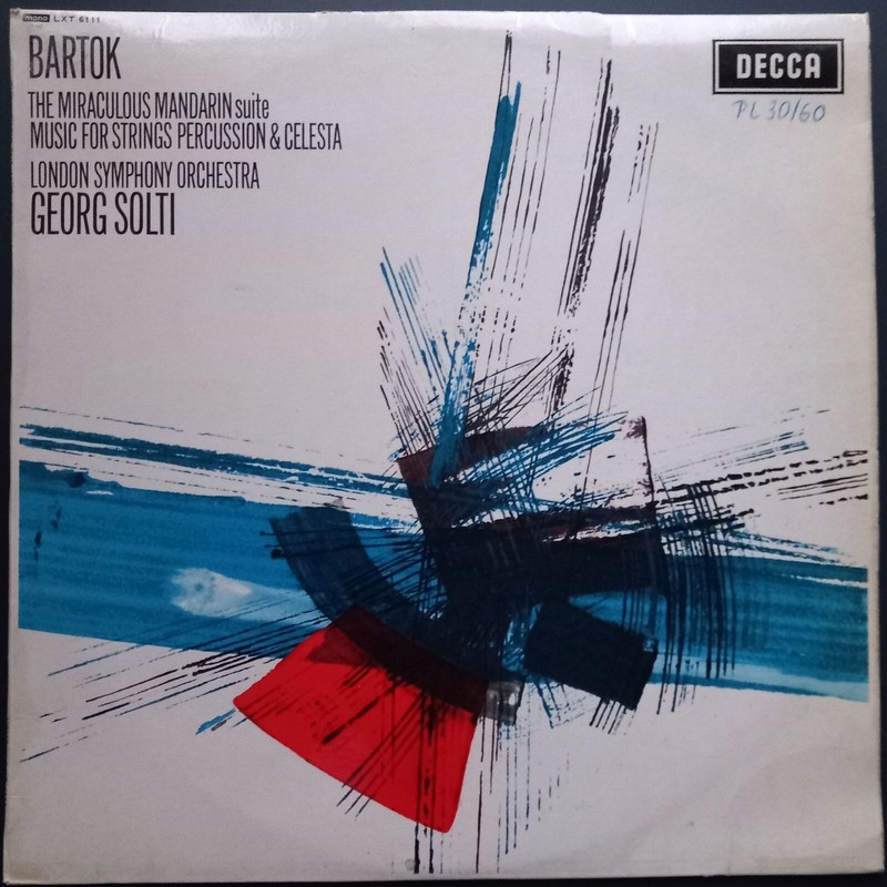 Bartok - Miraculous Mandarin Suite, Solti, Lso, Decca Lxt 6111,  Mono