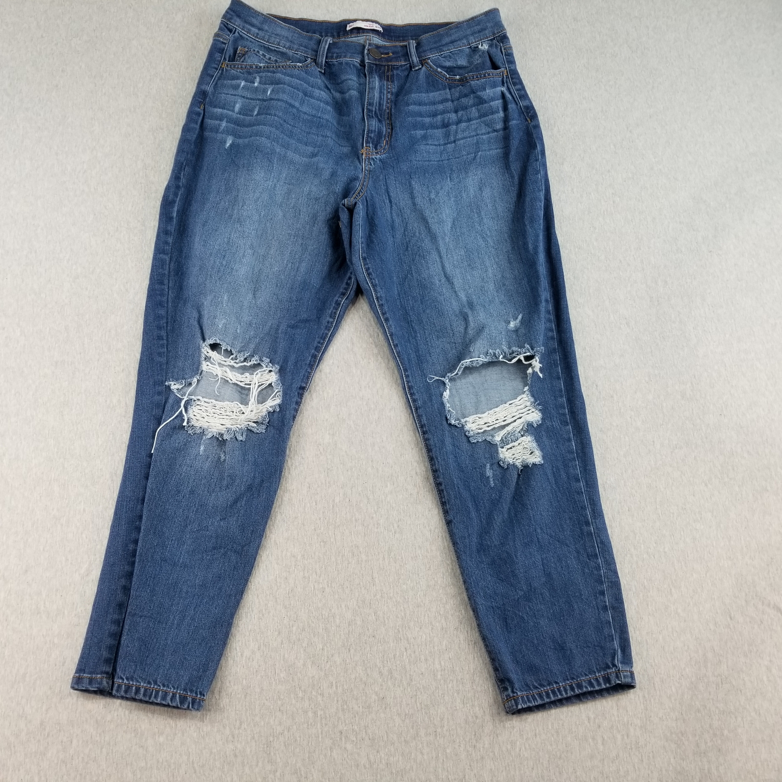 So Jeans Women's Sz 15 Blue Wash High Rise Mom Jeans Indie VTG Cotton Normcore