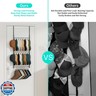 HapiRm Over Door Hat Rack - 3 Tier Wall Mounted Hat Organizer with 16 Hooks and 10 Movable Clips, Baseball Cap Organizer Storage Holds up to 26 Caps for Door, Bedroom, Closet USPTO Patent Pending
