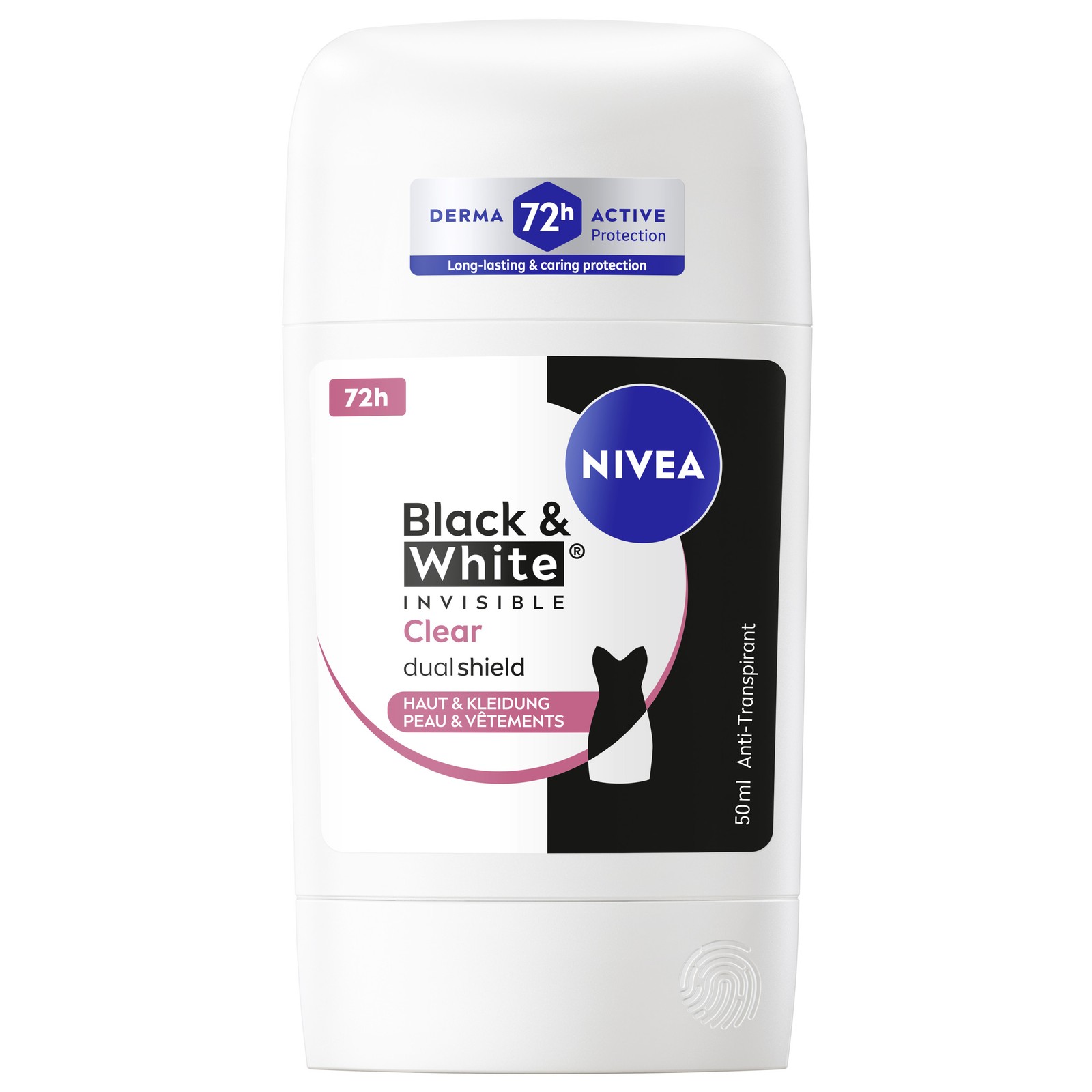 NIVEA Deodorant Black & White Invisible Clear Deo Stick 5 x 50ml - Bild 2 von 3