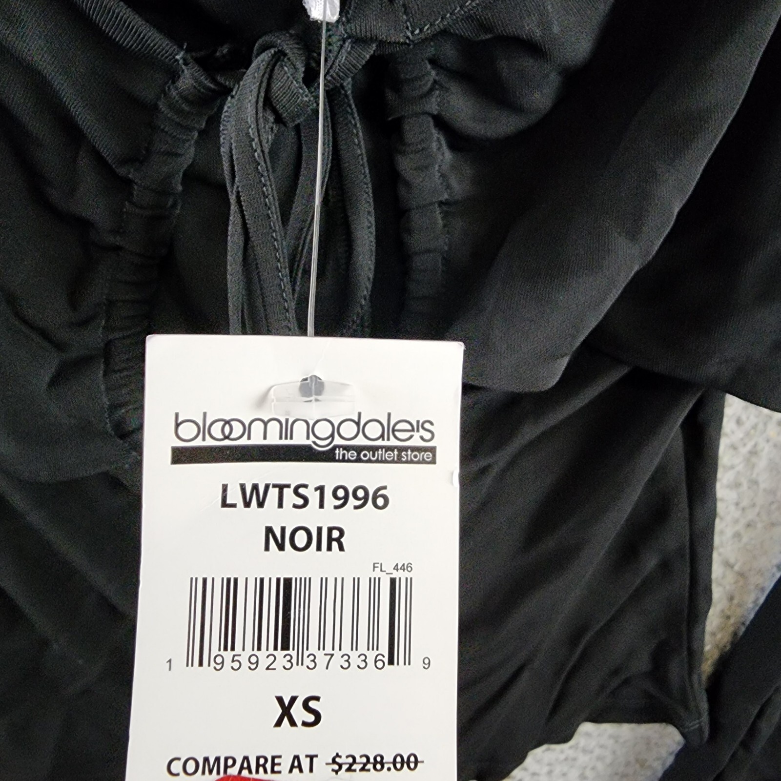 Frame Strappy Knit Top Women's XS Black Scoop Neck Nape Self-Tie Pullover L/S - Picture 6 of 13