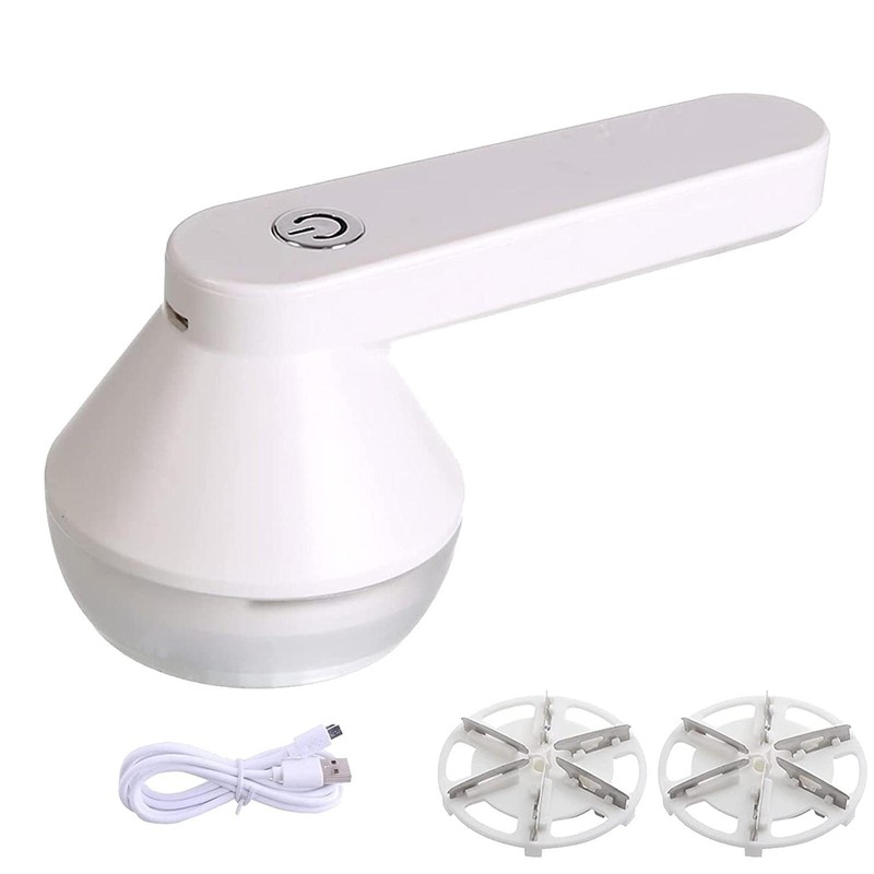 Electric Lint Remover Fabric Shaver USB Rechargeable 6-Blades Fuzz Fabric Shaver