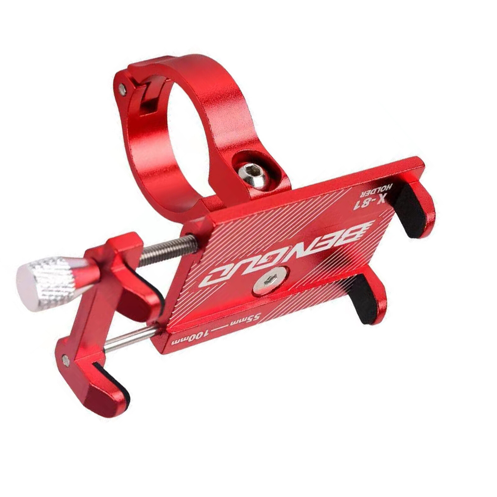 Red Aluminum Alloy Bike Phone Holder Mount Aluminum Motorcyc