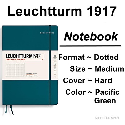 Leuchtturm1917 Dotted Journal Notebook Medium A5 Pacific Green 359696