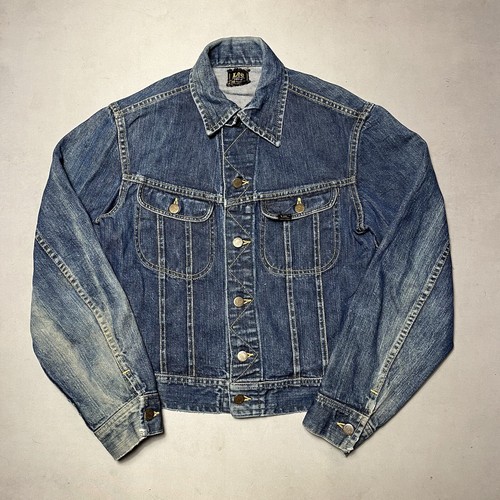 Vintage Lee 101-J Sanforized USA Union Made Denim Trucker Vintage Lee 101-J Sanforized USA Union Made Denim Trucker