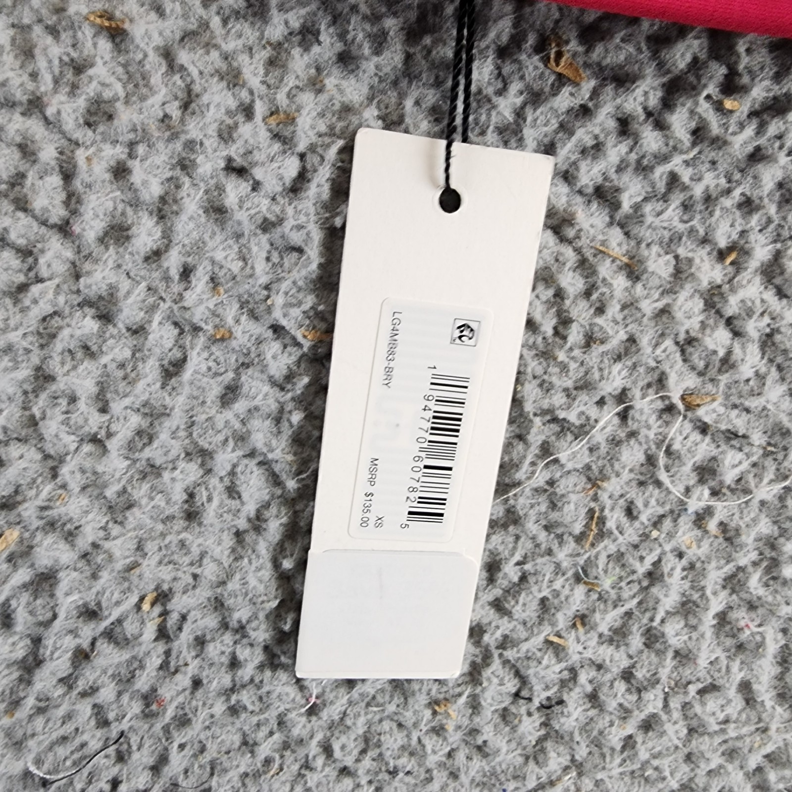 L'Agence Lexie Solid Over the Shoulder Bra Bikini Top Women's XS Berry Back Hook - Picture 6 of 14