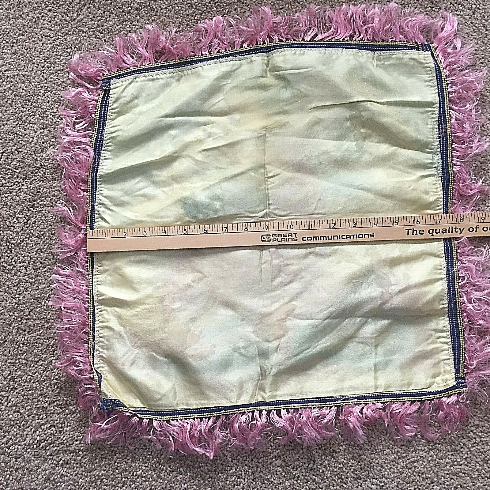 Vintage Souvenir Satin Pillow Cover BLACK HILLS, South Dakota, Beautiful Design