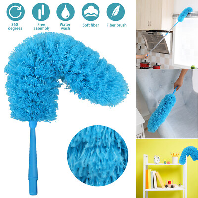 Microfiber Duster Cleaning Brush Dust Cleaner Bendable Handle Soft Ceiling Fan