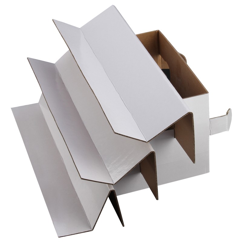 2X4 Tiers White Collapsibles Cardboard Greeting Card Display Stand