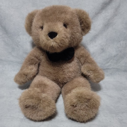 Commonwealth Lush Plush Teddy Bear Stuffed Animal 1985 Black