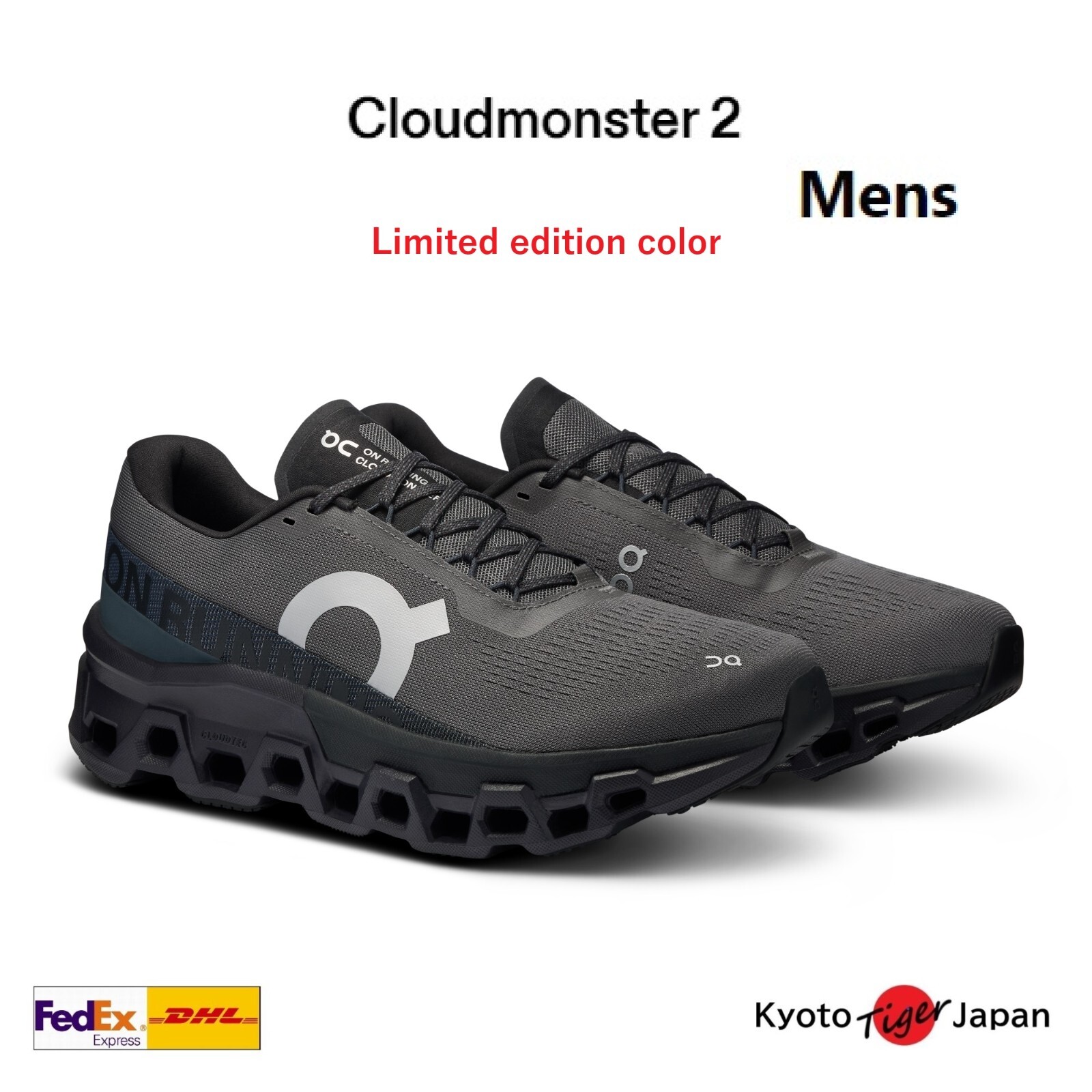 ON Men's Cloudmonster 2 ( Asphalt/Iron ) 3ME10122539 Road ON Men's Cloudmonster 2 ( Asphalt/Iron ) 3ME10122539 Road