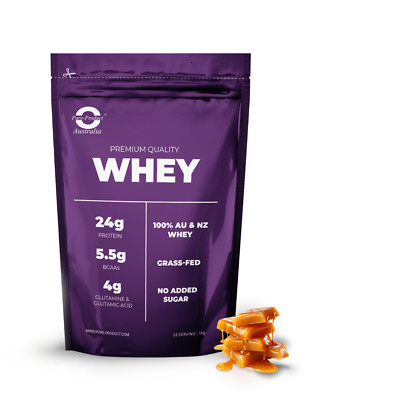 2KG  - WHEY PROTEIN ISOLATE / CONCENTRATE - CARAMEL -  WPI WPC  