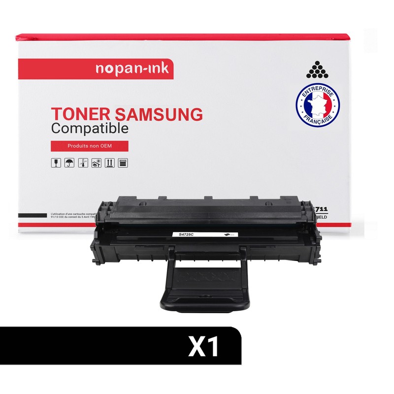Toner Samsung Scx-D4725a Els (Noir)     Compatible X1 Nopan-Ink