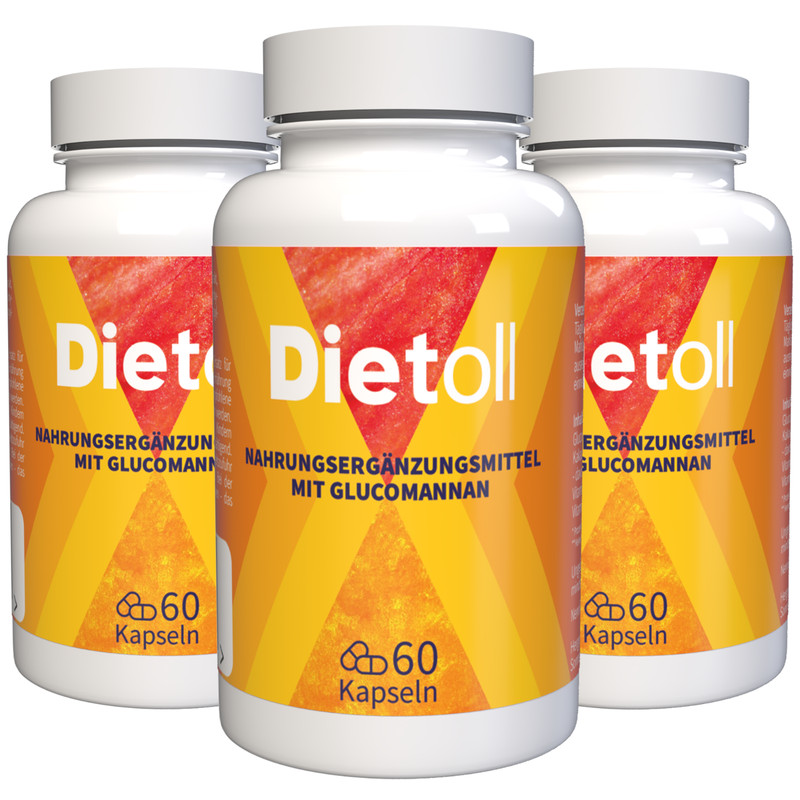Dietoll - 180 Kapseln (3x 60 Kapseln) - 3er Pack