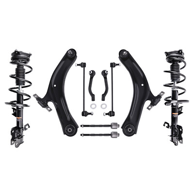 Suspension Front Strut Control Arm Sway Bar Tie Rod For 2012-2015 Nissan Rogue