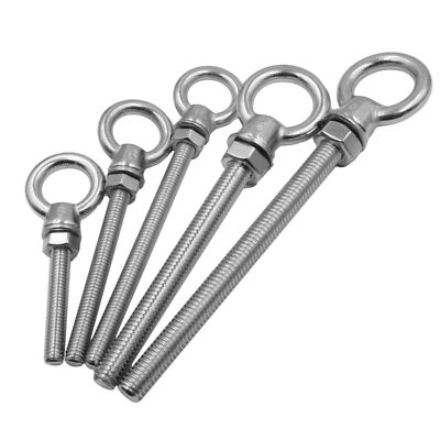 1-100x Augbolzen metrisches Gewinde Edelstahl A4 Ring Schraube Bolzen rostfrei