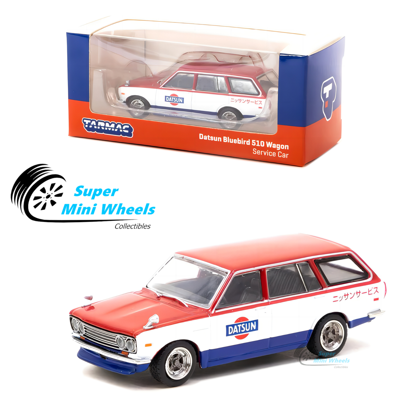ミニカー Datsun Bluebird 510 1/18 Ignition Model Datsun Bluebird 510 Wagon White w/ Box