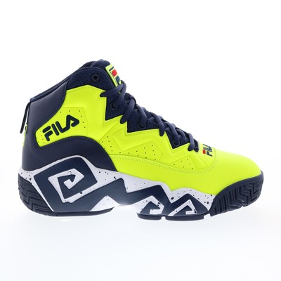 

Мужские желтые кожаные кроссовки на шнуровке Fila MB 1BM01079-725 8, Желтый, Fila MB