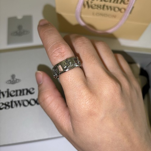 Vivienne Westwood Orb Saturn Planet Ring Size 6.5 With Full
