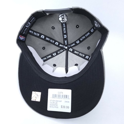 Brooklyn Nets Snapback Trucker Hat UltraGame VGMC049F NBA Basketball