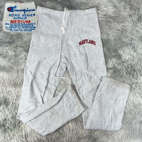 Vintage 1980’s Champion Reverse Weave Warm Up University MARYLAND  Sweatpants M