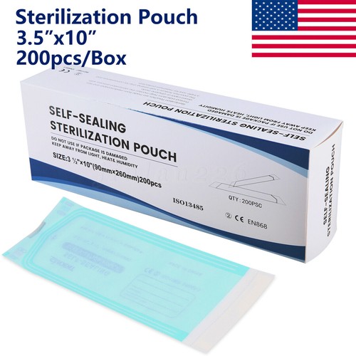 200pcs Dental Self-Sealing Sterilization Pouch Bags for Instrument Self-Seal Bag