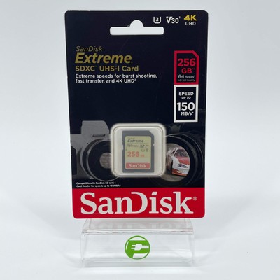 New SanDisk Extreme 256GB SDXC UHS-I Card SDSDXV5-256G-GNCIN