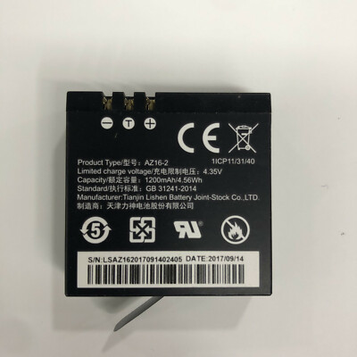 AZ16-2 AZ16-1 New Genuine 1200mAh Battery for Xiaomi YI 360 VR / Yi 4K / Yi 4K+
