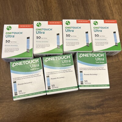 One Touch Ultra 250Ct Test Strips, expired 2024.
