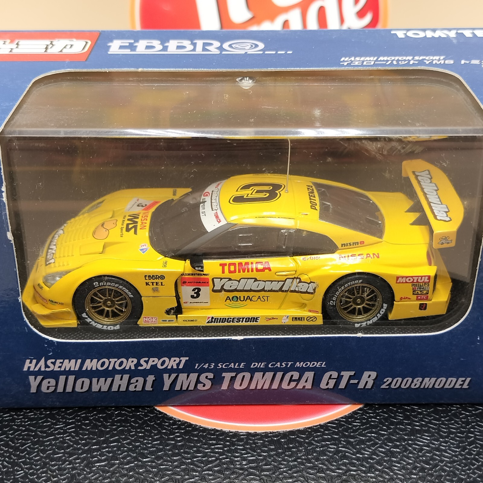 EBBRO YMS Z EBBRO TOMY 1⁄43 Yellow Hat YMS TOMICA Skyline GT-R R35