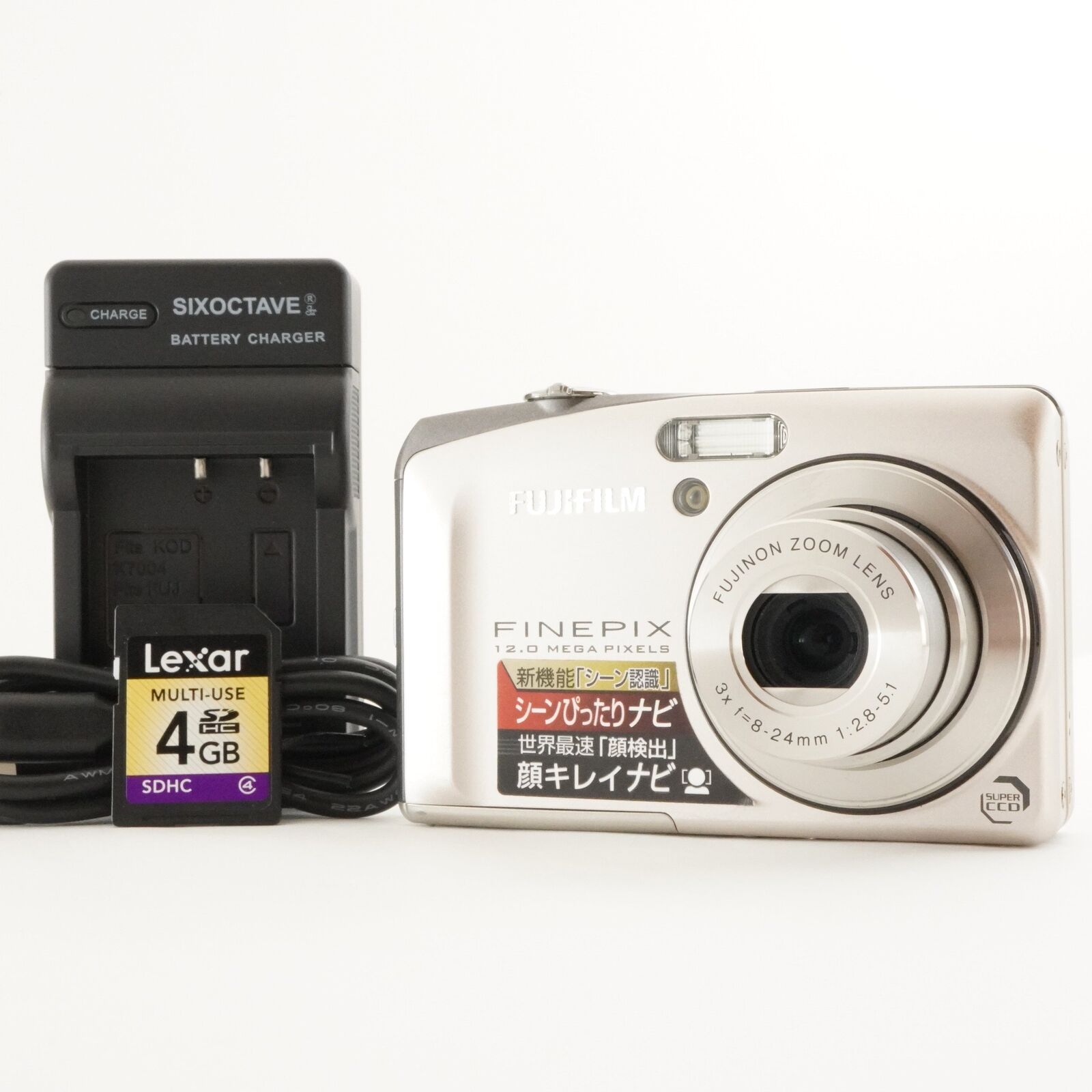 FUJIFILM FINEPIX F60fd Silver With 4GB SDHC Card Digital FUJIFILM FINEPIX F60fd Silver With 4GB SDHC Card Digital