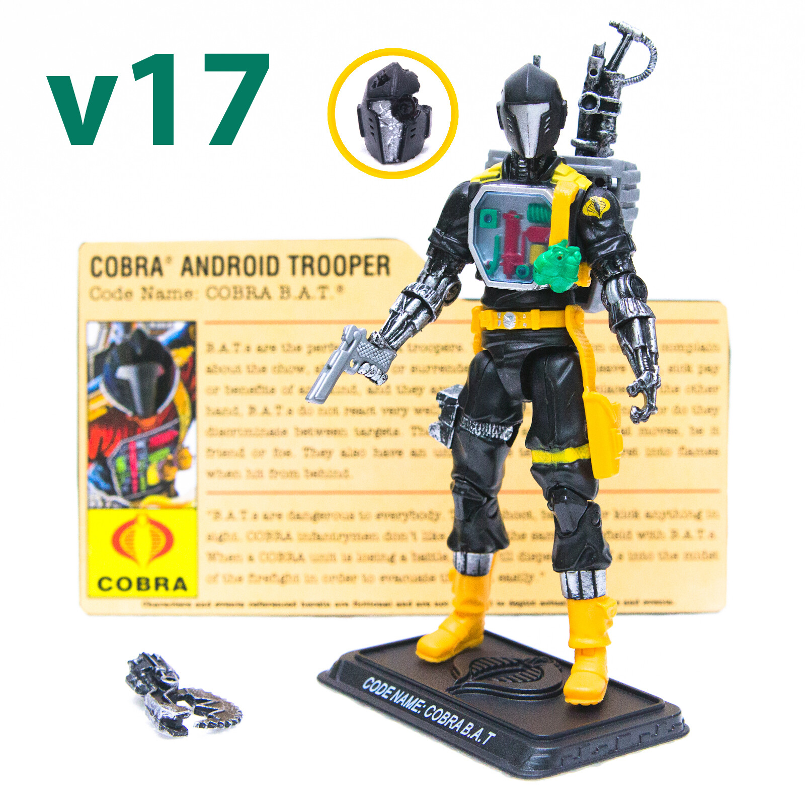 2008 Hasbro G.I. Joe 25th Anniversary COBRA B.A.T. / BAT v17