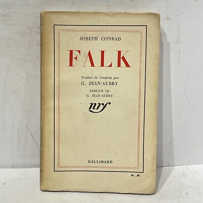 EDITION ORIGINALE Falk par Joseph CONRAD 1934 LITTERATURE ANGLETERRE