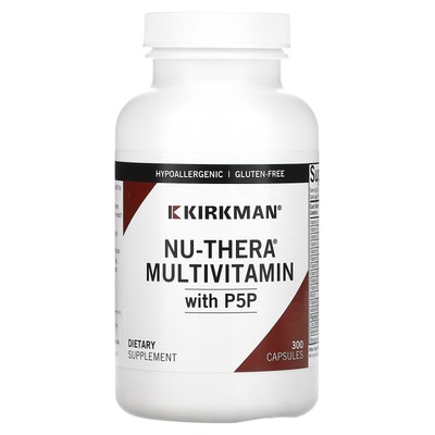 Kirkman Labs Nu-Thera с 50 мг P-5-P 300 капсул, без казеина, без рыбы,