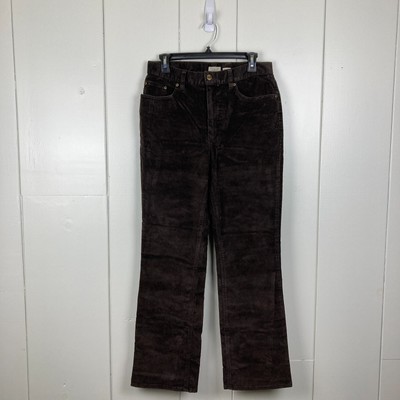 NWT L.L. Bean Corduroy Pants Cotton Lycra Blend Women's Size 10 Regular Brown