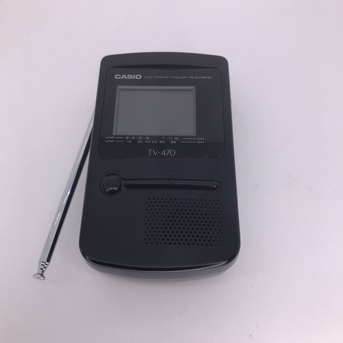 Vintage CASIO MODEL# TV-470 Portable Hand Held TV AS IS FOR PARTS Movie Prop 90s